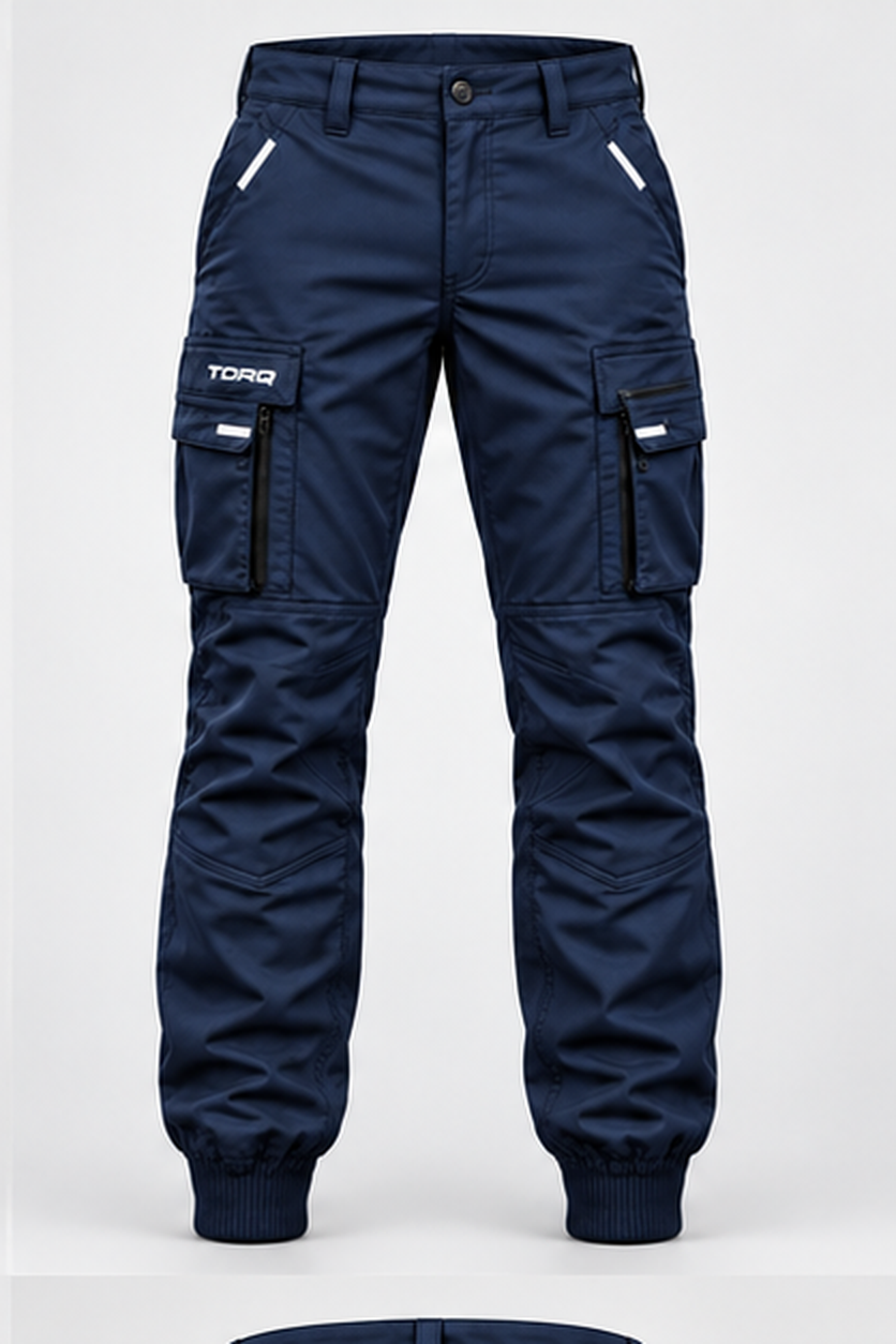 TORQ Motion Work Pants (Cuffed) in Navy Blue
