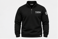 TORQ Summit Tradie Quarter Zip in Black, front